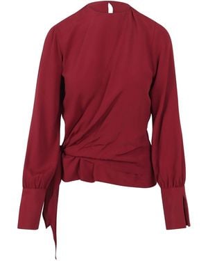 FEDERICA TOSI Blouse With Sash Detail - Red