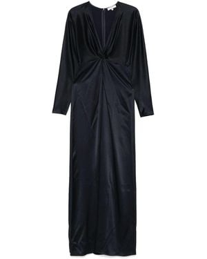 Antonelli Long Dress Long-Sleeves - Black