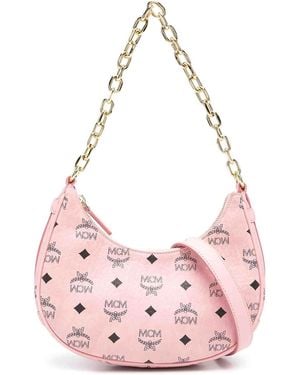 MCM Small Aren Hobo Bag - Pink