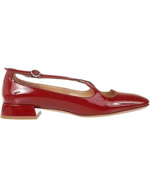 A.Bocca Leather Sandals - Red