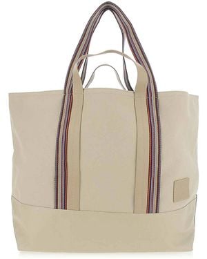 Paul Smith Shopping Canvas Handles Riga Paul - Natural