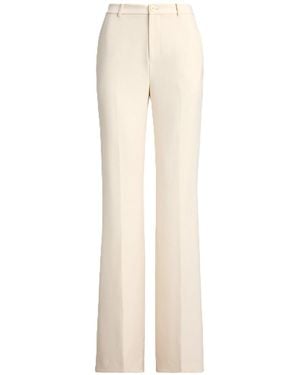Ralph Lauren Woven-Straight-Pants-City Crepe - Natural