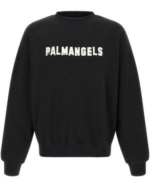 Palm Angels Palm Hills Cotton Sweatshirt - Black