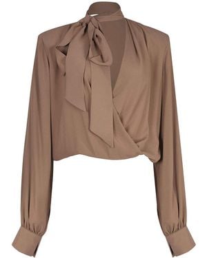 FEDERICA TOSI Blouse Made Of Silk Blend - Brown