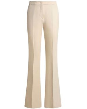 Etro High-Waisted Zip-Up Flared Trousers - Natural