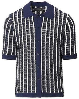 Rag & Bone Dalton Polo Shirt - Blue