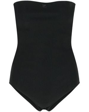 Courreges Courrèges Bustier Lingerie Jersey Bodysuit - Black
