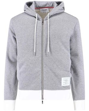 Thom Browne Felpa Zip - Gray