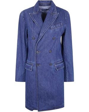 Polo Ralph Lauren Woven Top Coat Trench Denim - Blue