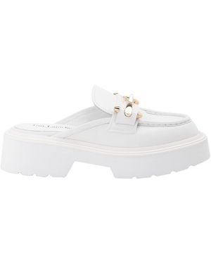 Guy Laroche Maxi Logo Slippers - White