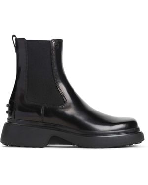 Tod's Tods Leather Ankle Boots - Black