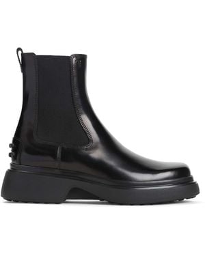 Tod's Tods Leather Ankle Boots - Black