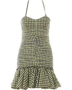Philosophy Di Lorenzo Serafini Vichy Print Short Dress - Green