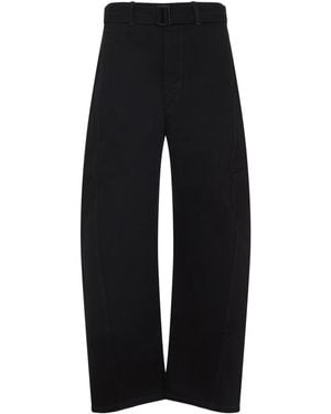Lemaire Twisted Belted Trousers - Black