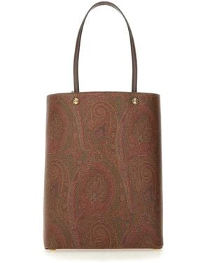 Etro Paisley Shopping Bag - Brown