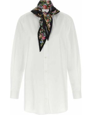 Dolce & Gabbana Shirt With Scarf - White