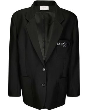 Coperni Belted Pocket Tailored Jacket - Black