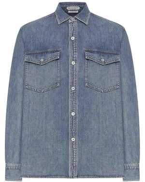 JW Anderson J.W.Anderson Oversized Cotton Shirt - Blue