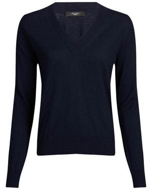 Weekend by Maxmara Estremo Wool And Cashmere Sweater By - Blue