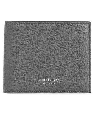 Giorgio Armani Bi-Fold Wallet - Grey