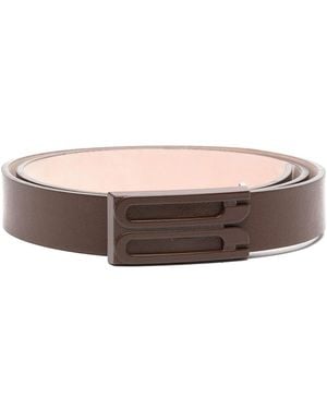 Victoria Beckham Jumbo Tonal Regular Frame Belt - Grey