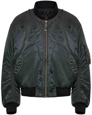 Maison Margiela Reversible Nylon Bomber - Black