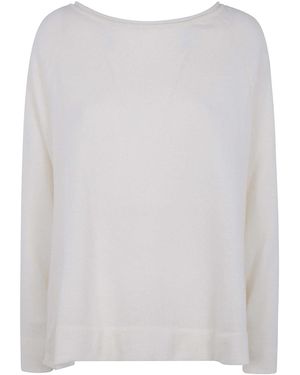 Knit Knit Jumper Reglan Sleeves - White