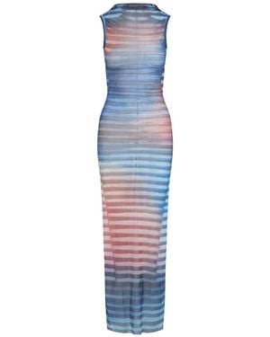 Jean Paul Gaultier Air" Long Dress - Blue
