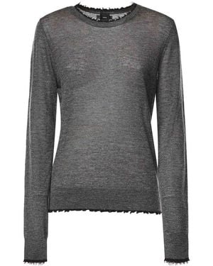 Pinko Wool And Cashmere Sweater - Gray