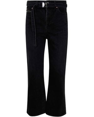 Sacai Boot Cut Denim Trousers - Black