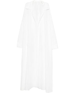 Norma Kamali Oversized Shirt Dress - White