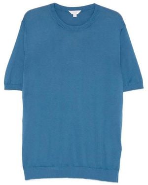 Malo Cotton Round Neck - Blue