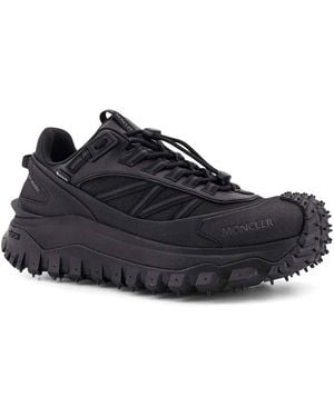 Moncler Trailgrip Gtx Mesh And Leather Trainers - Black