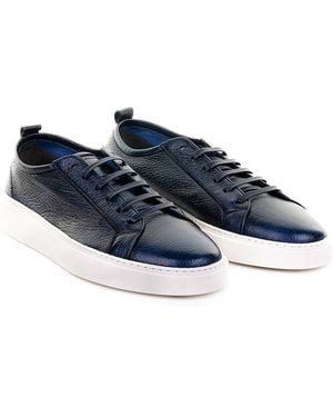 Neil Barrett Leather Sneaker - Blue