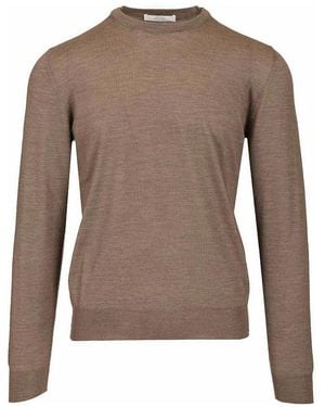 Mauro Ottaviani Crew Neck Jumper - Brown