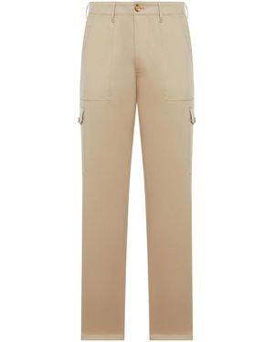 Etro Stretch Cotton Cargo Trousers - Natural