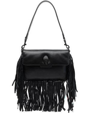 Kurt Geiger Oxford Fringe Shoulder Bag - Black