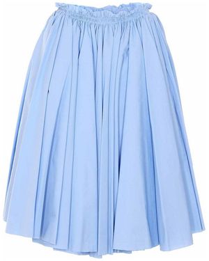 Ami Paris Midi Corolla Skirt - Blue