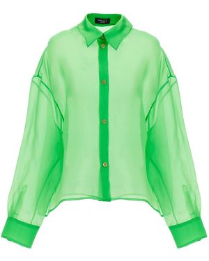 A.W.A.K.E. MODE Organdy 80S Shirt - Green