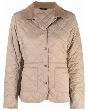 Barbour Jacket With Front Pockets - Natural
