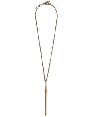Moschino Pen Necklace - White
