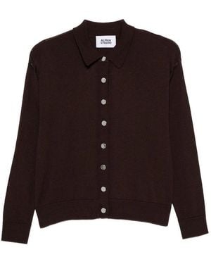 Alpha Studio Cadignan Stile Polo - Marrone