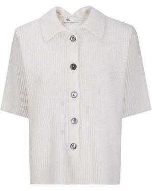 Sibel Saral Winter Polo Jumper - White