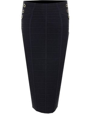 Elisabetta Franchi Knitted Midi Skirt - Blue