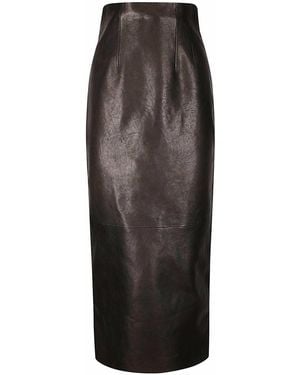 KHAITE Loxley Skirt - Brown