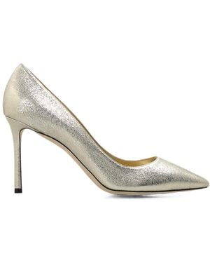 Jimmy Choo Romy 85 Court Shoes - Metallic