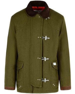 Fay 4Ganci Wool Blend Jacket - Green