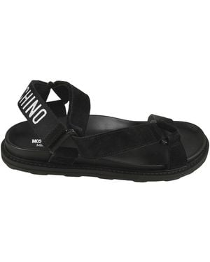Moschino Logo Sandals - Black