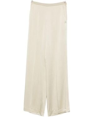 forte_forte High-Waisted Trousers - White