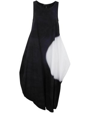 Maria Calderara Sessantre Volte No Puppet Long Dress - Black
